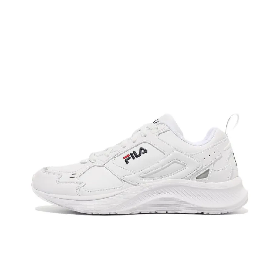 FILA Low Top Casual Shoes Unisex White Korean Style