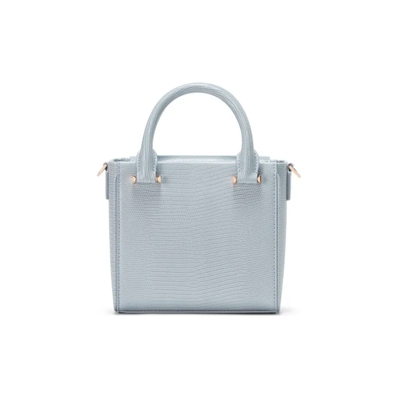 CHARLES&KEITH PU Small Ck Bag Shoulder Bag Handbag Small Size Women's Light Grey Light Gray