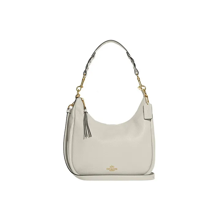 COACH Jules Песочная кожа Сумка через плечо Сумка Сумка через плечо Сумка через плечо Большая Женская Белая