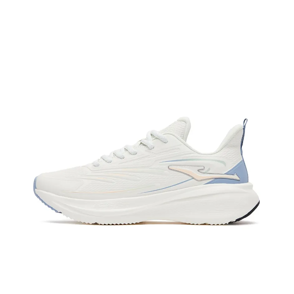 Erke Shuttle Anti Slip Wear Resistant Low Top Running Shoes winter Women's White Blue
