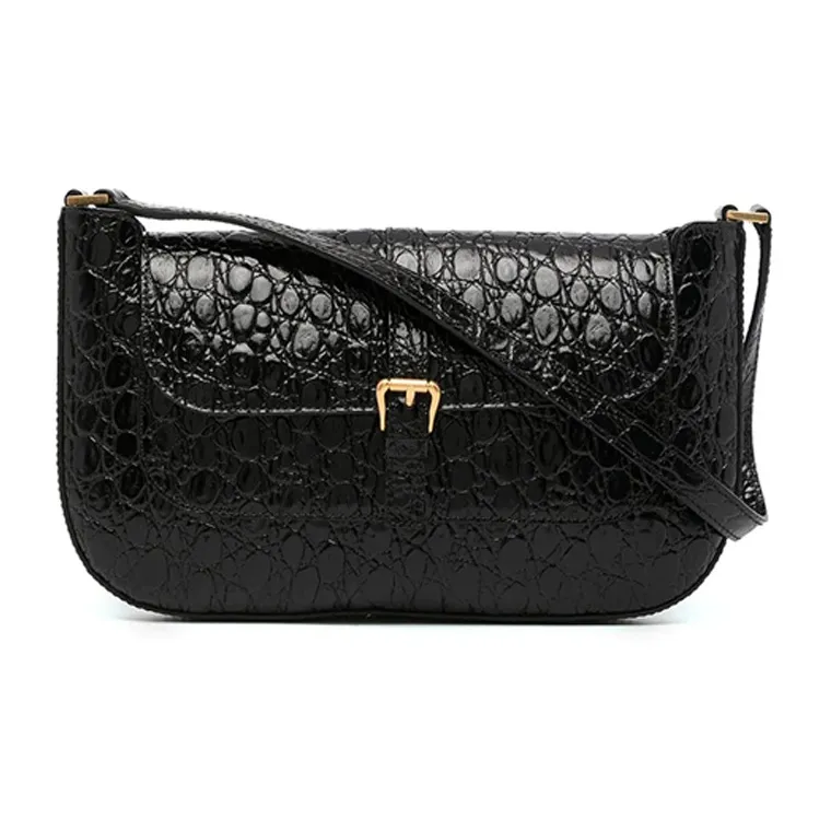 By Far Miranda Leather Shoulder Bag Women's Black