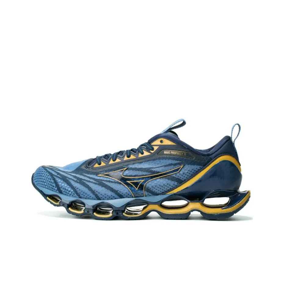 Mizuno Pro Prophecy 11 Low Топ Беговые кроссовки Мужской Синий черный Золотой