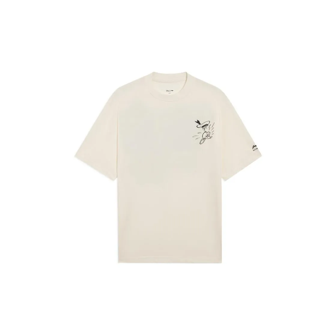 LiNing x Disney Disney SS22 T Shirt Men's Ecru