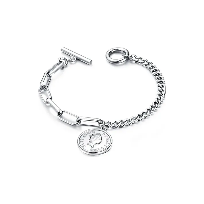 West Island Сплав Браслеты Серебряный Унисекс