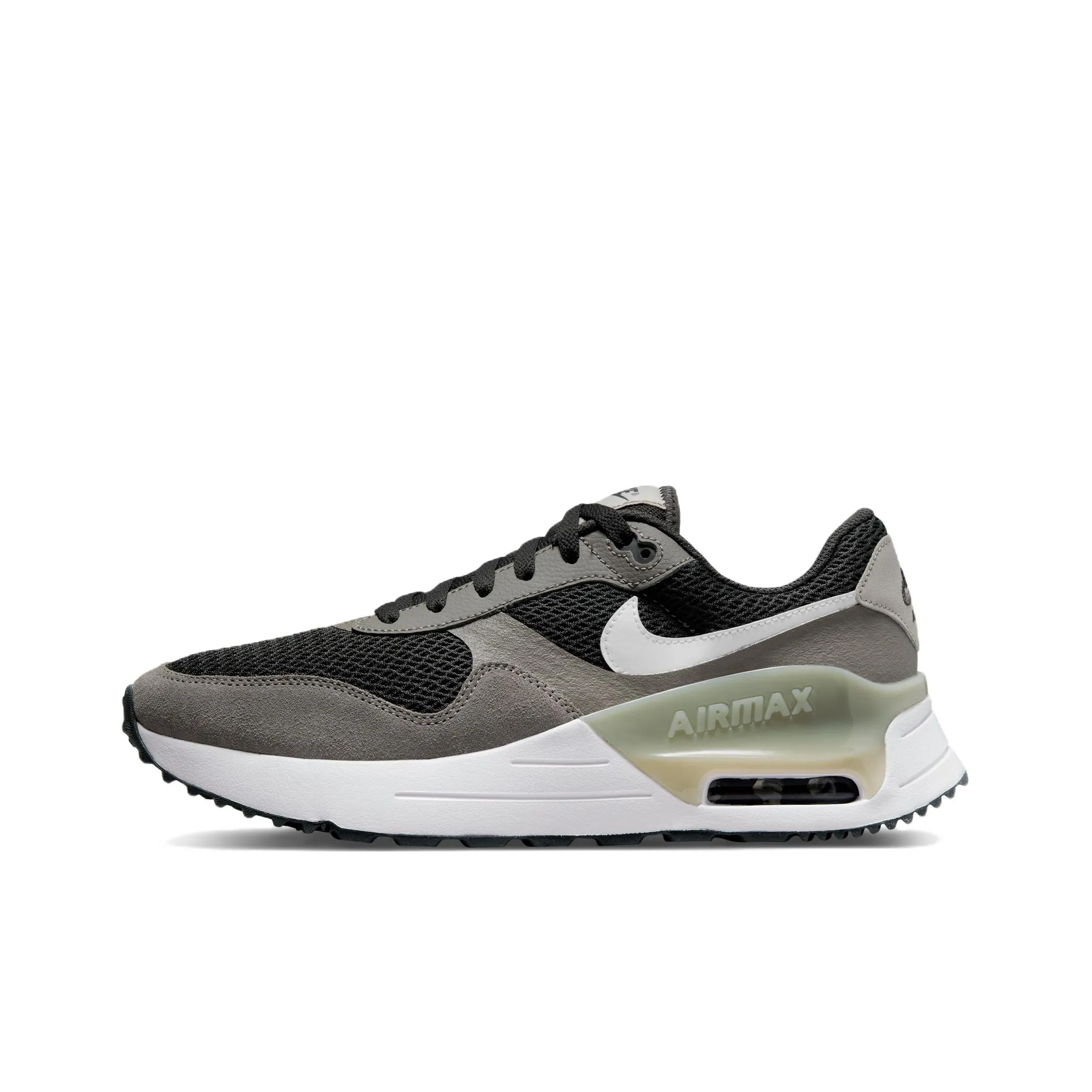 Nike Air Max SYSTM Low Топ Кэжуал Мужской Черный Серый