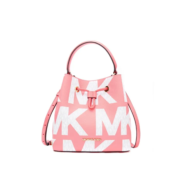 MICHAEL KORS Искусственная кожа Сумка Одно плечо Через плечо Сумка-ведро Женская Розовая