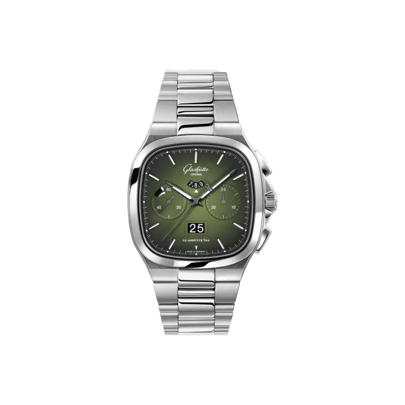 GLASHUTTE ORIGINAL VINTAGE Automatic Mechanical Movement Men's Watches Watch 40mm Green Dial 1-37-02-09-02-70