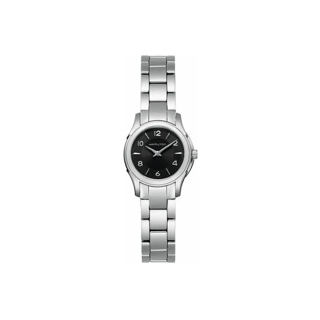 HAMILTON Khaki Collection Кварцевый механизм Женские часы 27 мм Черный циферблат Корпус из нержавеющей стали Ремешок из нержавеющей стали