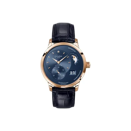 Glashütte Original Автоматический Механический Movement Мужские PANO Часы 40 мм Синие
