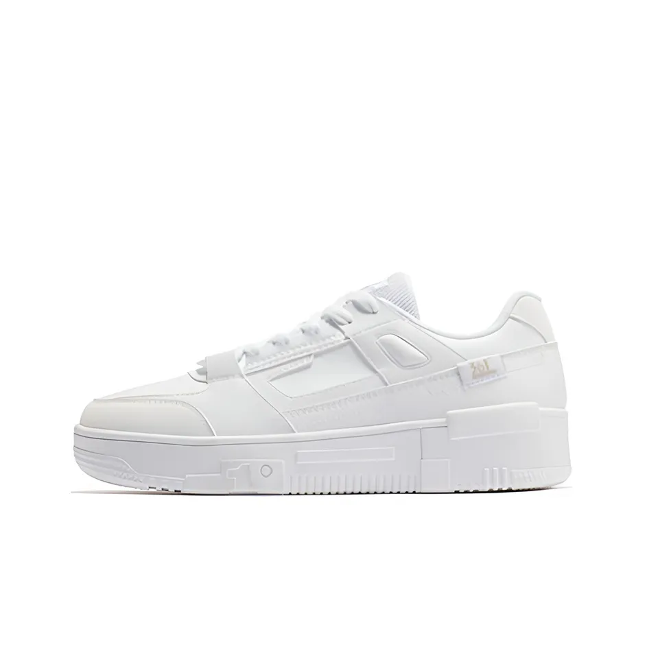 361° Lightweight Low Top Skateboard Shoes Men's Bright White