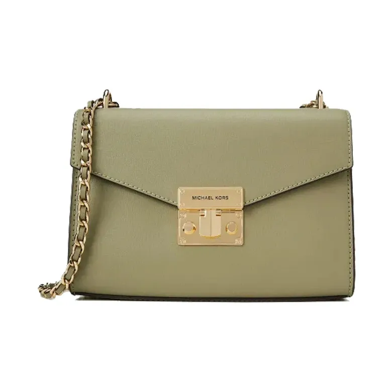 MICHAEL KORS Розовая сумка из коровьей кожи с замком сумка через плечо среднего размера женская армейский зеленый