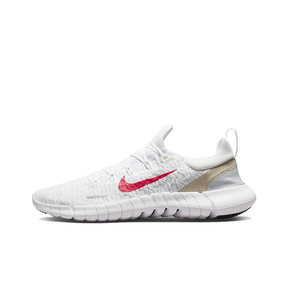 Nike Free Run 5.0 Next Nature White Siren Red Sanddrift