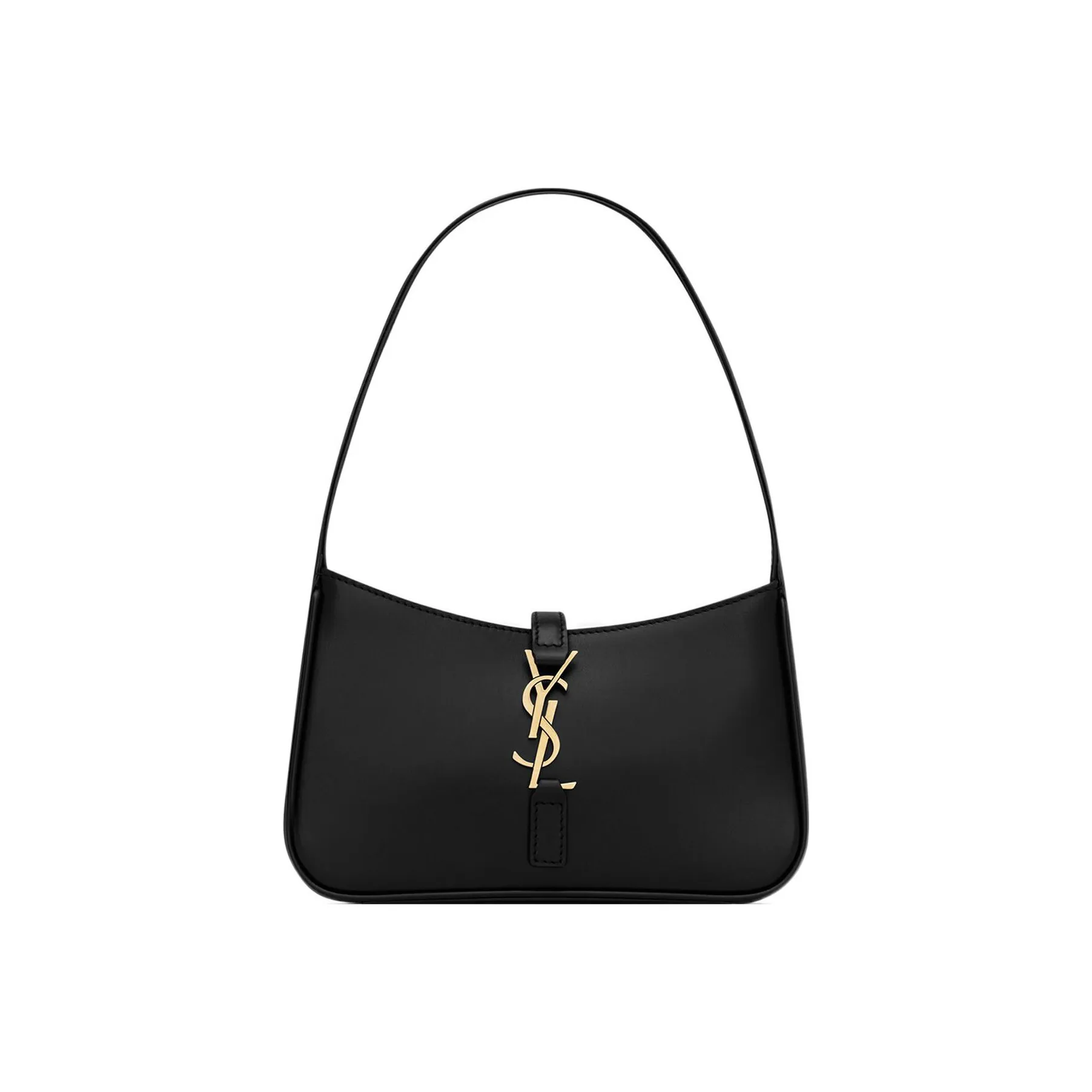 SAINT LAURENT Le 5 A 7 Mini Hobo Bag In Smooth Leather Noir