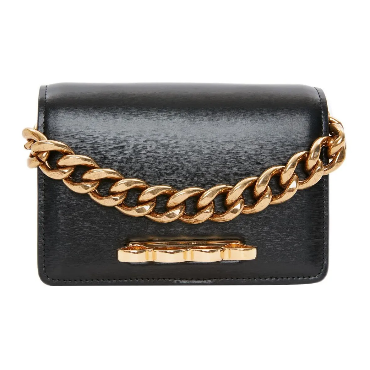 Alexander McQueen Calfskin Handbag, Shoulder Bag, Crossbody Bag Mini Women's Black