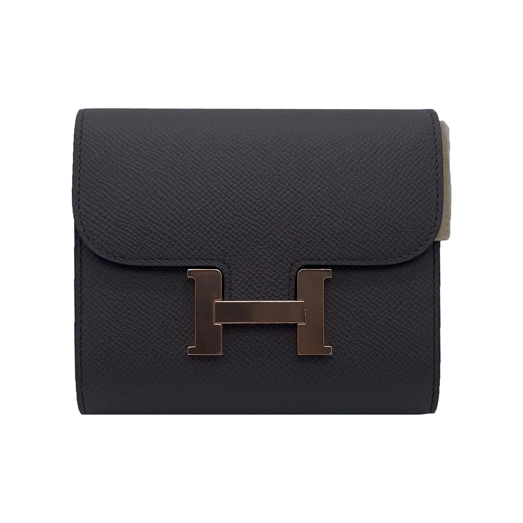 HERMES Constance Slim Epsom Leather Clutch, Wallet, Fanny Pack Women's Tin Gray