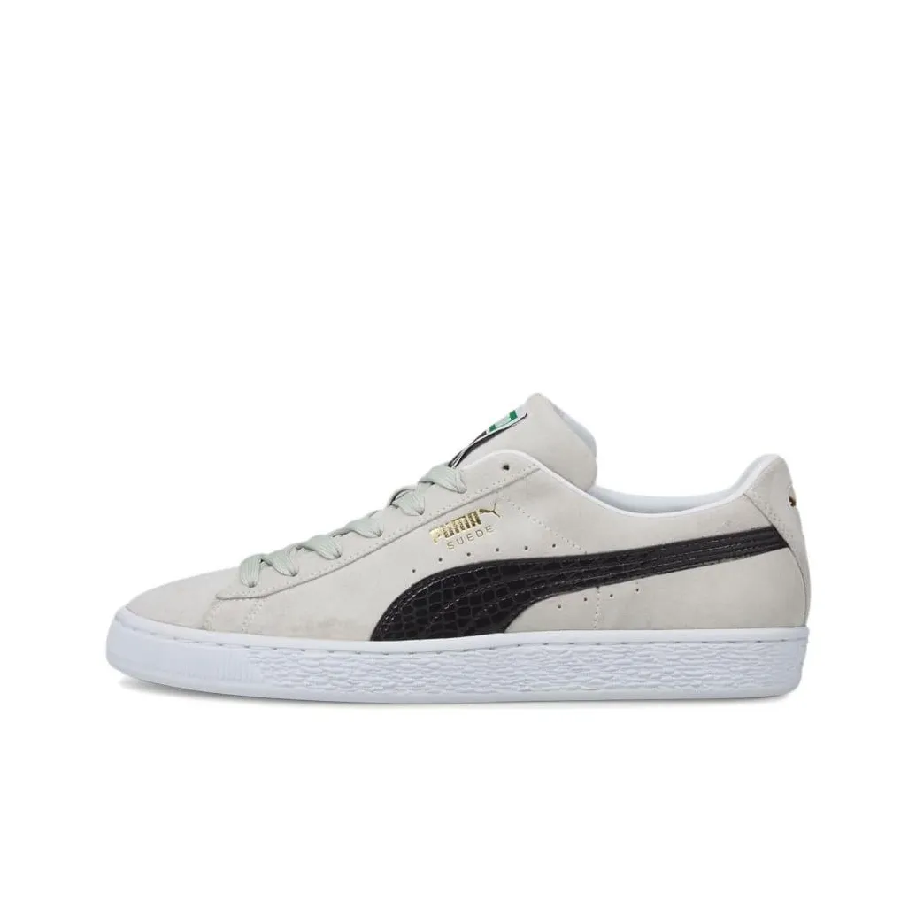 PUMA Suede Croc Retro Casual Skateboarding Shoes Unisex Gray White