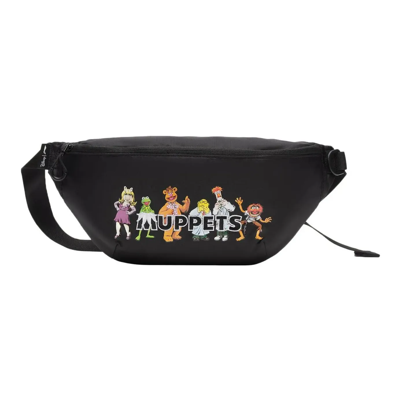 LiNing Disney, Collaboration Muppet Comet Products Fabric Shoulder Bag, Crossbody Bag, Sling Bag Regular Unisex Black
