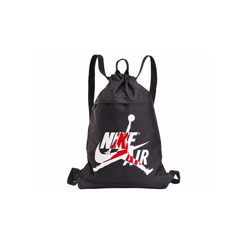 Jordan Polyester Basketball Bag Backpack Regular Men's Jet Black & Jordan Red