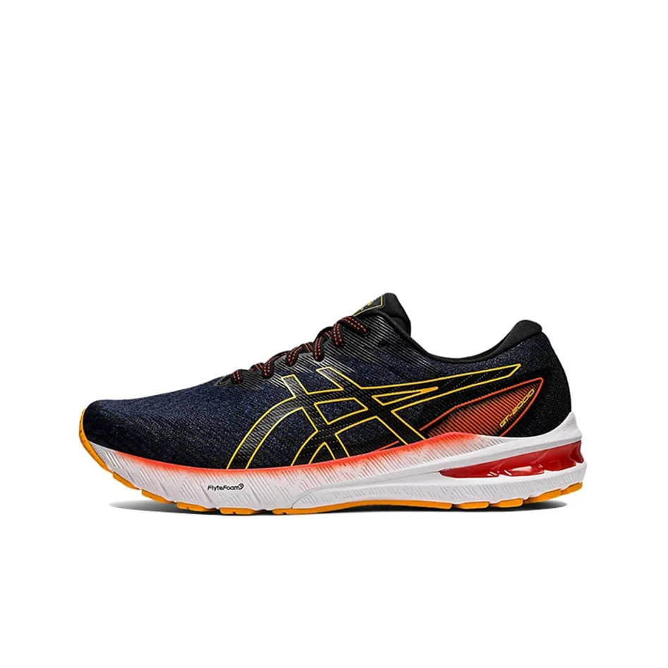 Asics GT 2000 10 Low Топ Тренировочные Беговые Кроссовки Мужские Морской Синий Оранжевый