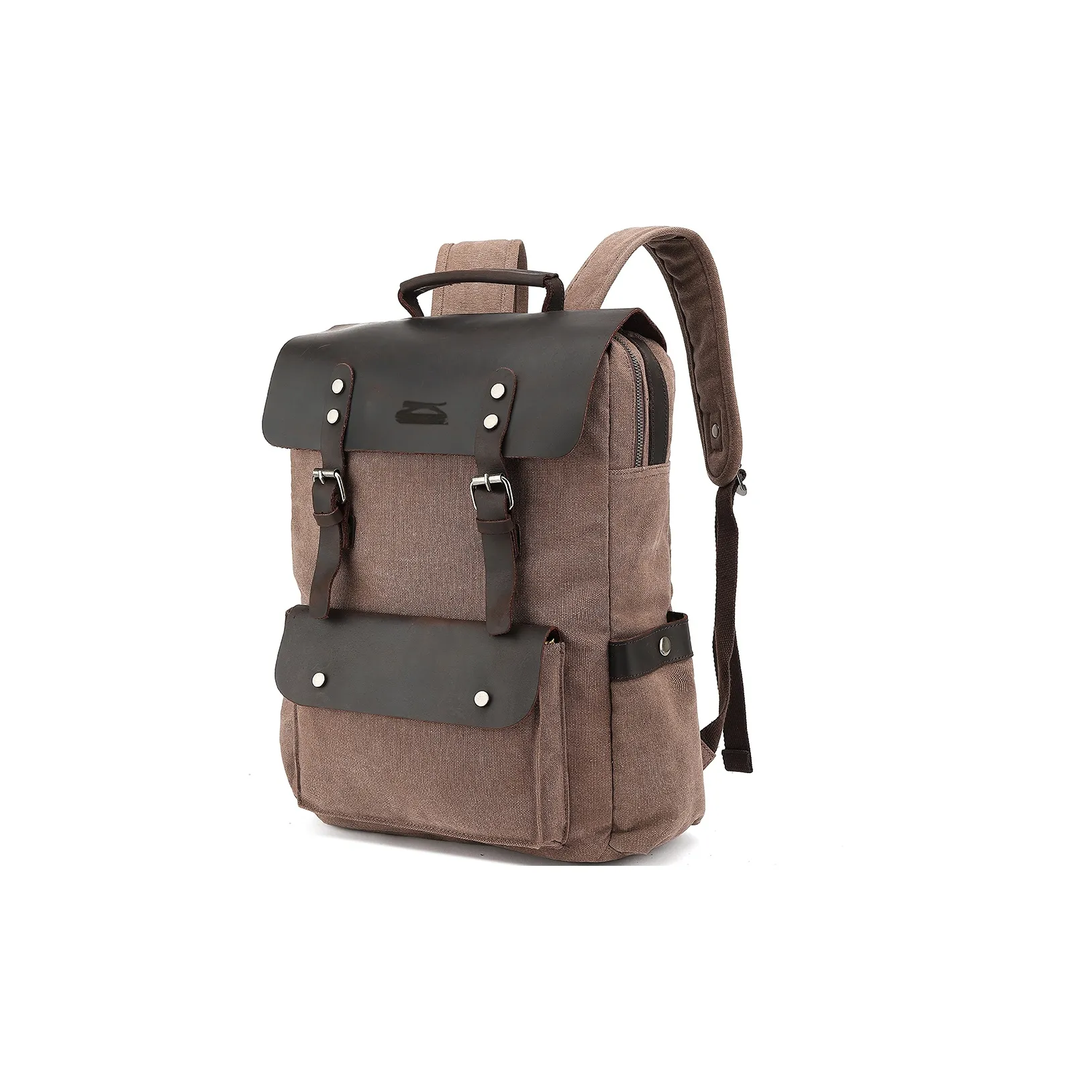 Slazenger Холст Топ Крупнозернистая текстура Коровья кожа Рюкзак Стандартный Унисекс Многоцветный