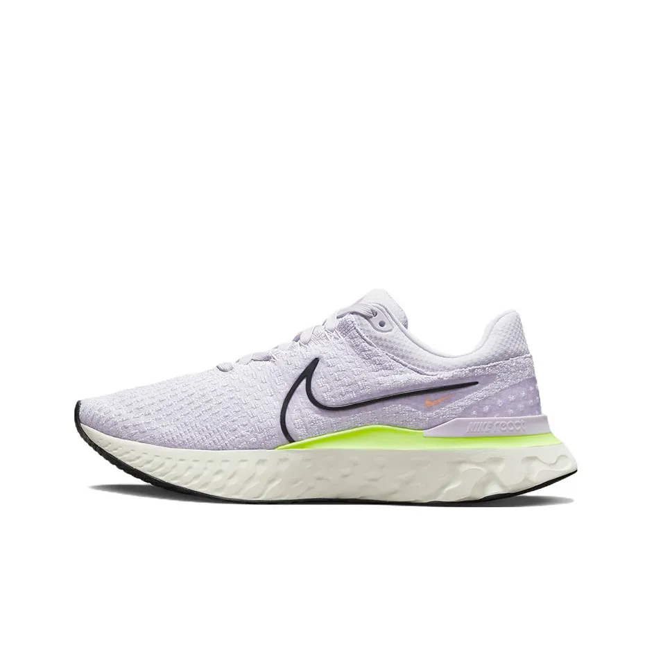 Nike React Infinity Run Flyknit 3 Low Топ Тренировочные Беговые Кроссовки Мужские Фиолетовые