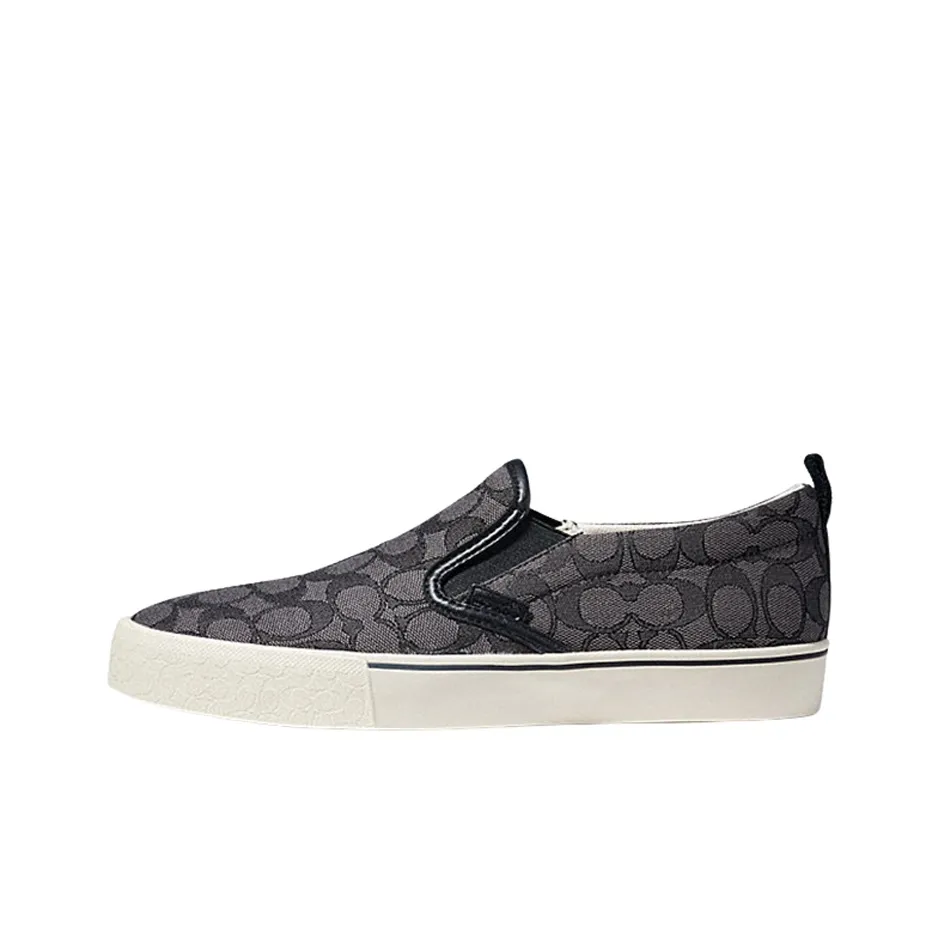 COACH Stylish Skateboarding Shoes Men's Black Gray