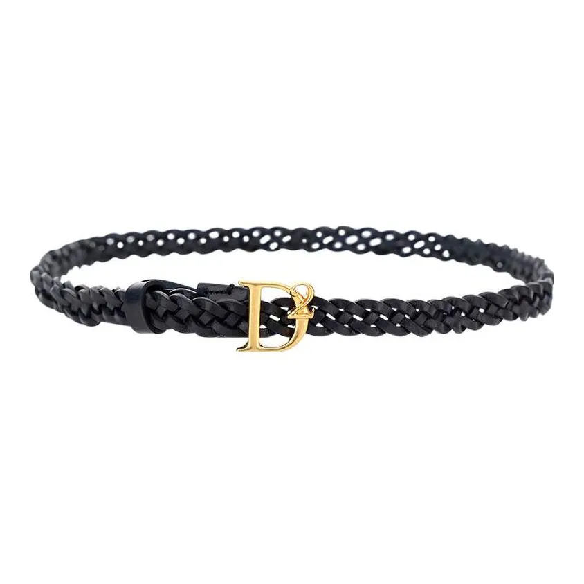 DSQUARED 2 Leather Belts Women's Black