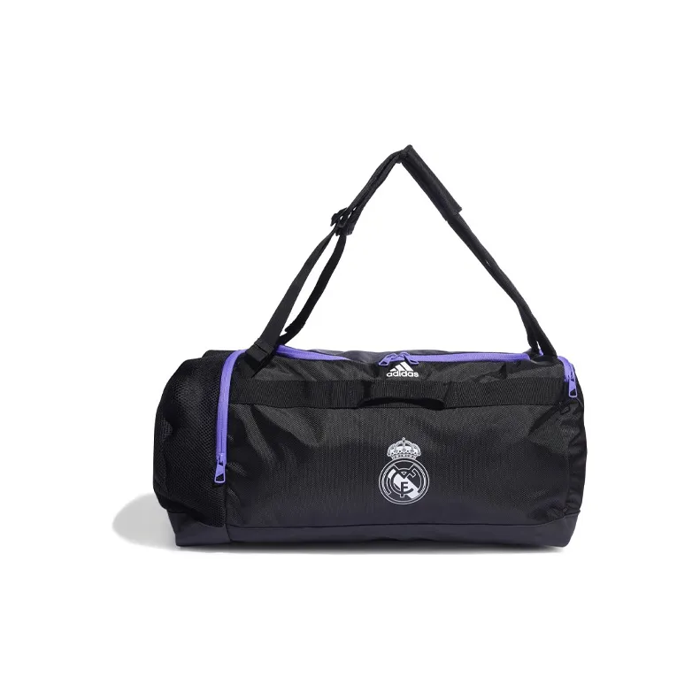 Adidas Fabric Handbag Shoulder Bag Crossbody Bag Gym Bag Medium Size Unisex Pure Black