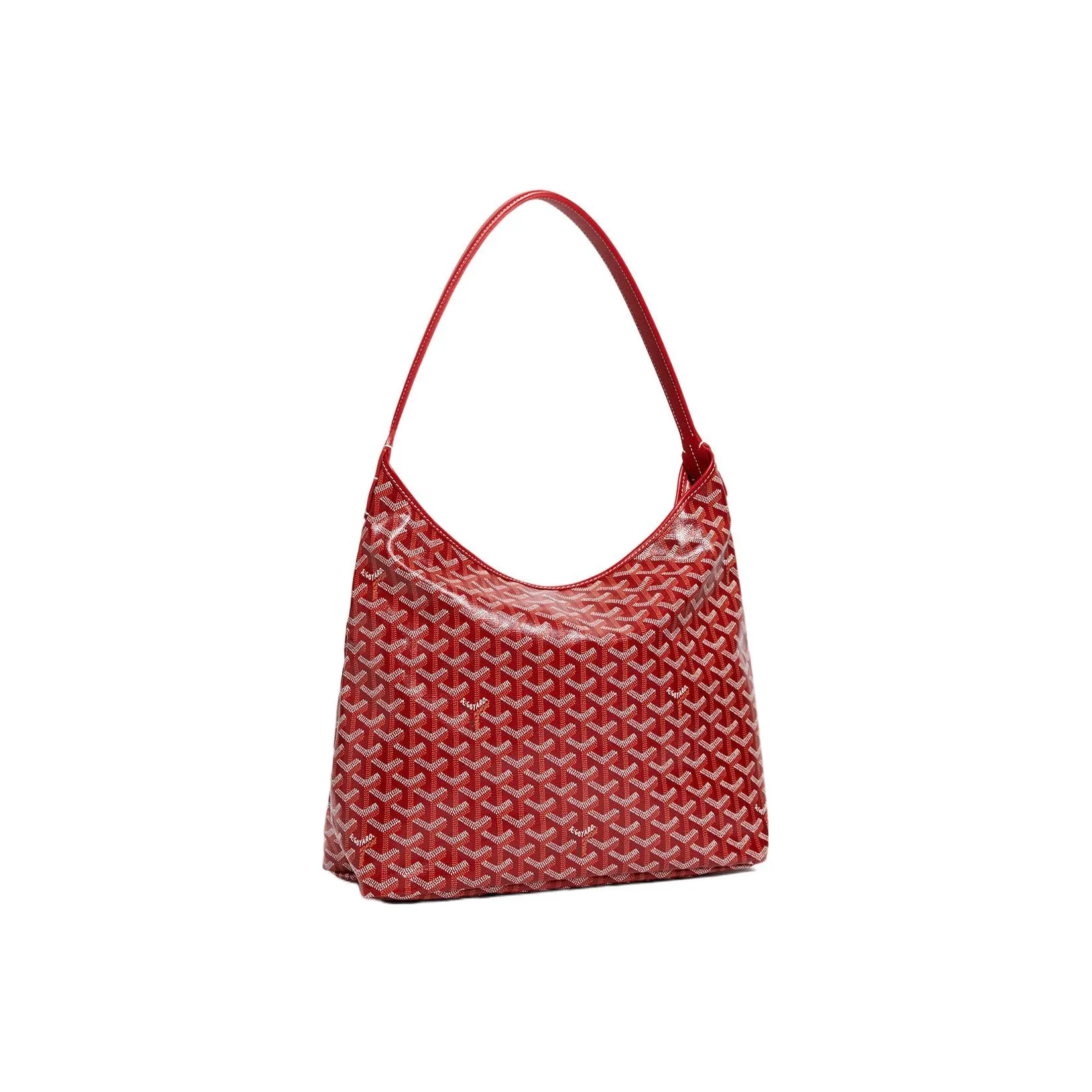 GOYARD Bohème Hobo Canvas With Leather Shoulder Bag Combo Bag Shoulder Bag Women's Red