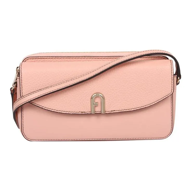 Furla Primula Телячья кожа Сумка через плечо Женская Розовая