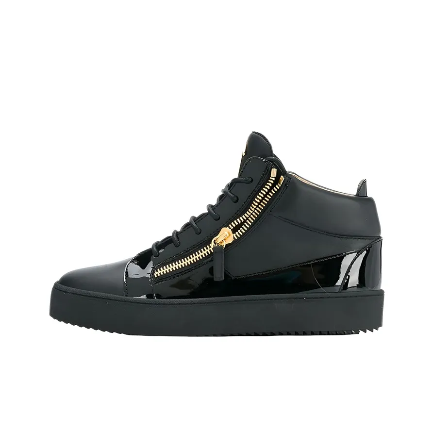 Giuseppe Zanotti Side Zip Lace Up Sneakers