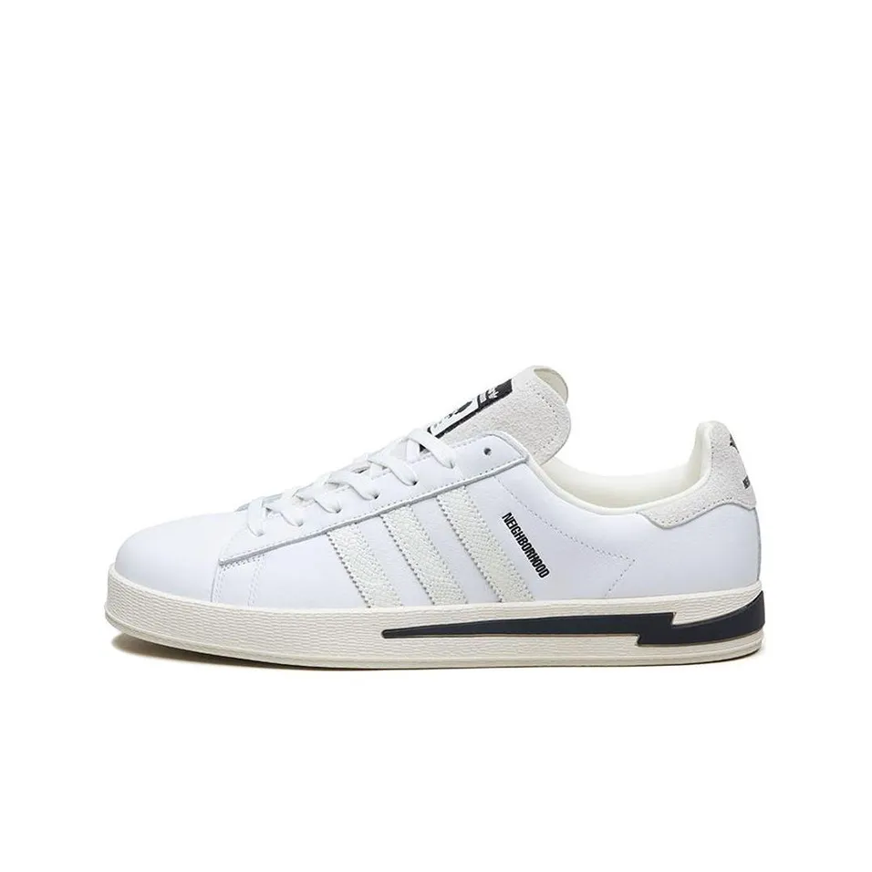 NEIGHBORHOOD co-brand x Adidas Originals Campus Low Skateboard Кроссовки Унисекс Белые