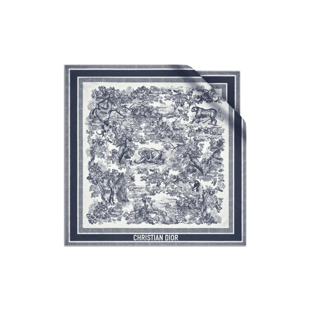 DIOR Mulberry Silk Scarves Women's