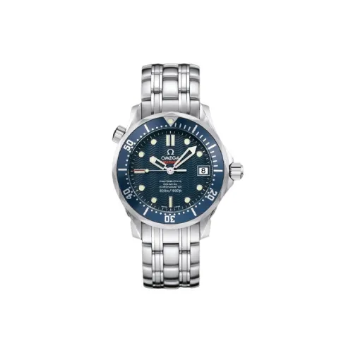OMEGA Автоматический Механический Movement Мужские Seahorse Series 300m Плавательные Часы 36,5mm*13mm Синий