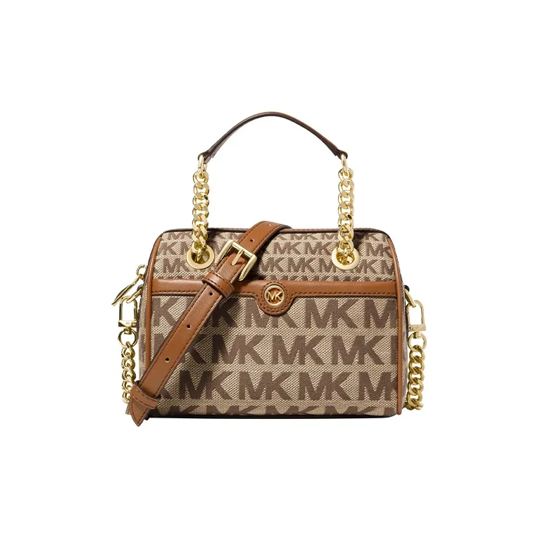 MICHAEL KORS Artificial Leather Handbag Shoulder Bag Crossbody Bag Women's Apricot Cream/Brown