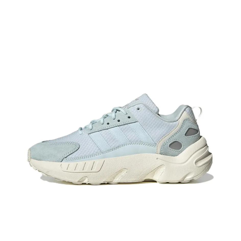 Adidas Originals ZX 22 Boost Амортизация Устойчивый к истиранию Легкий Низкий Топ Повседневные Беговые кроссовки Женские Светло-синие