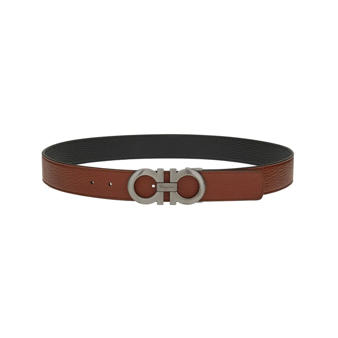 Ferragamo Gancini Leather Belt
