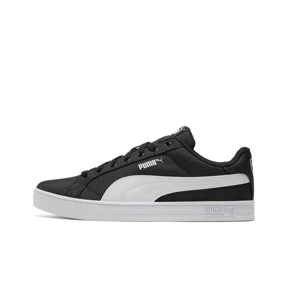 PUMA Smash Vulc Retro Casual Skateboarding Shoes Unisex Black