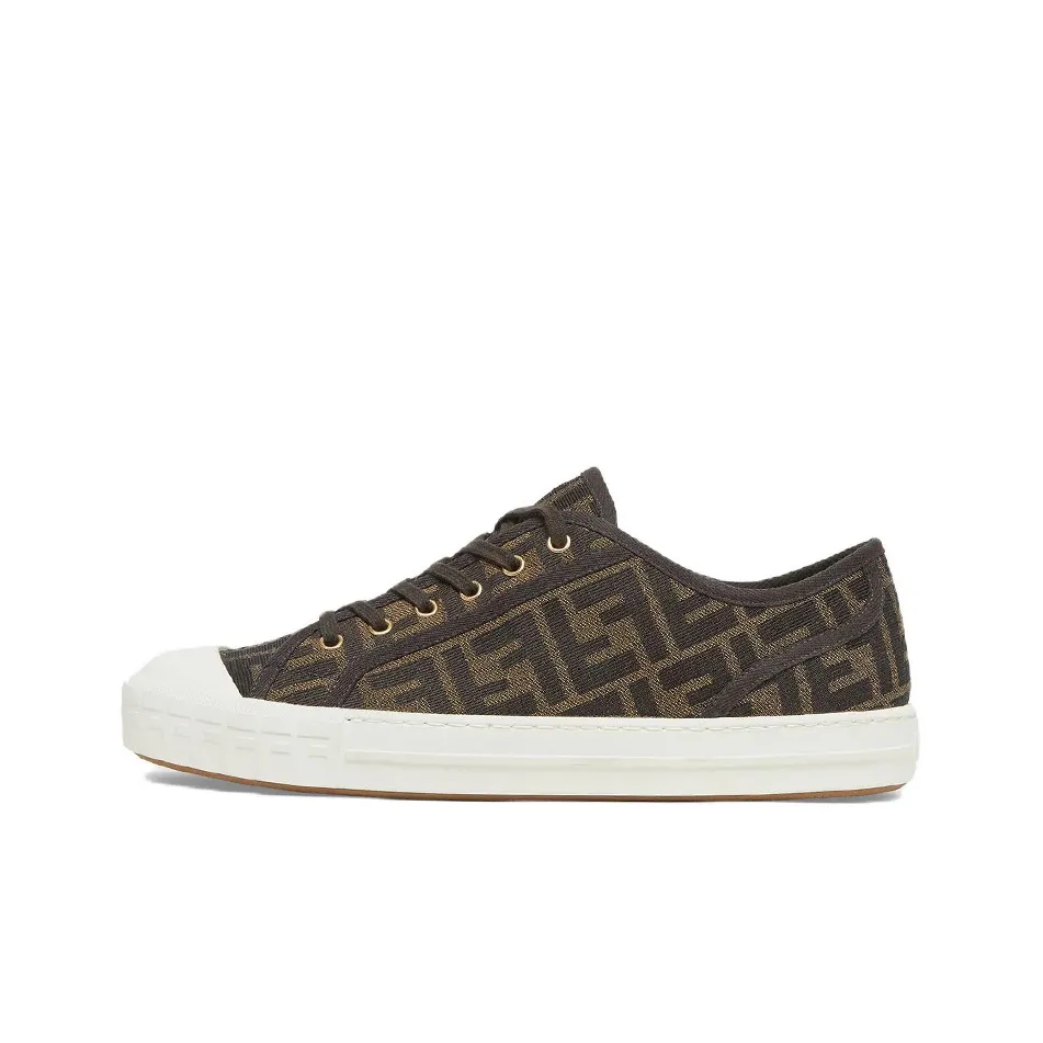 FENDI Domino Ff Lop Top Brown