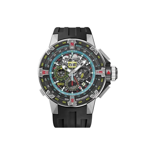 RICHARD MILLE Автоматический Механический Часы Мужские Movement 50 мм Черные