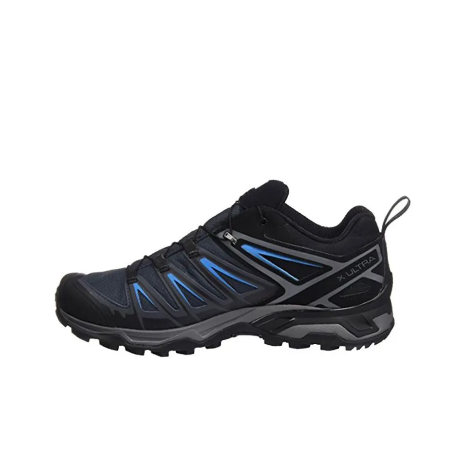 Salomon X Ultra 3 GT противоскользящий устойчивый к истиранию низкий топ уличная обувь черный синий