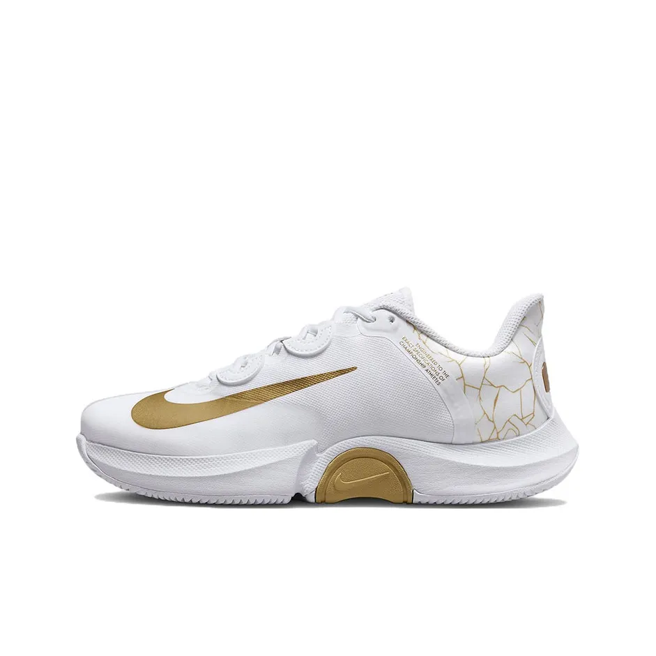 Nike X Naomi Osaka Court Air Zoom Gp Turbo 'White Metallic Gold' Women's