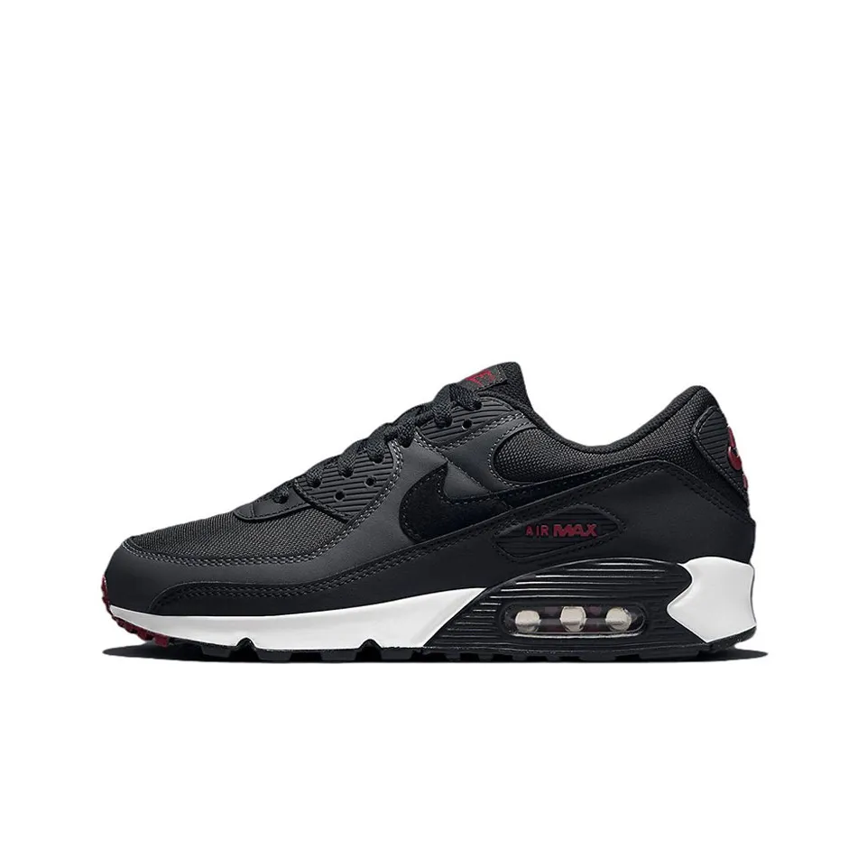 Nike Air Max 90 Running Shoes Men Low Top Black/Red