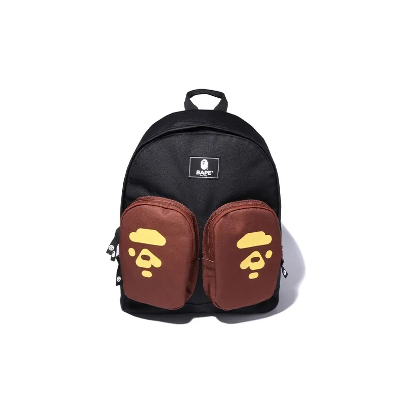 A BATHING APE Ткань Рюкзак Стандартный Унисекс Черный