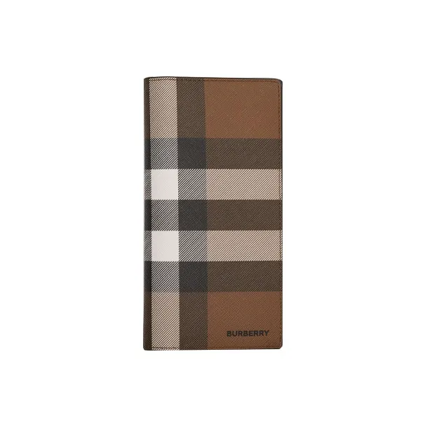 Burberry Vintage Leather Wallet Men's Dark Birch Brown