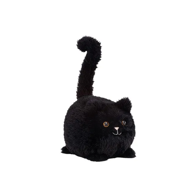 JELLYCAT Коллекция кошек Животные Little Котенок Черный Куклы Плюшевая кукла 10 см Длина тела В сидячем положении