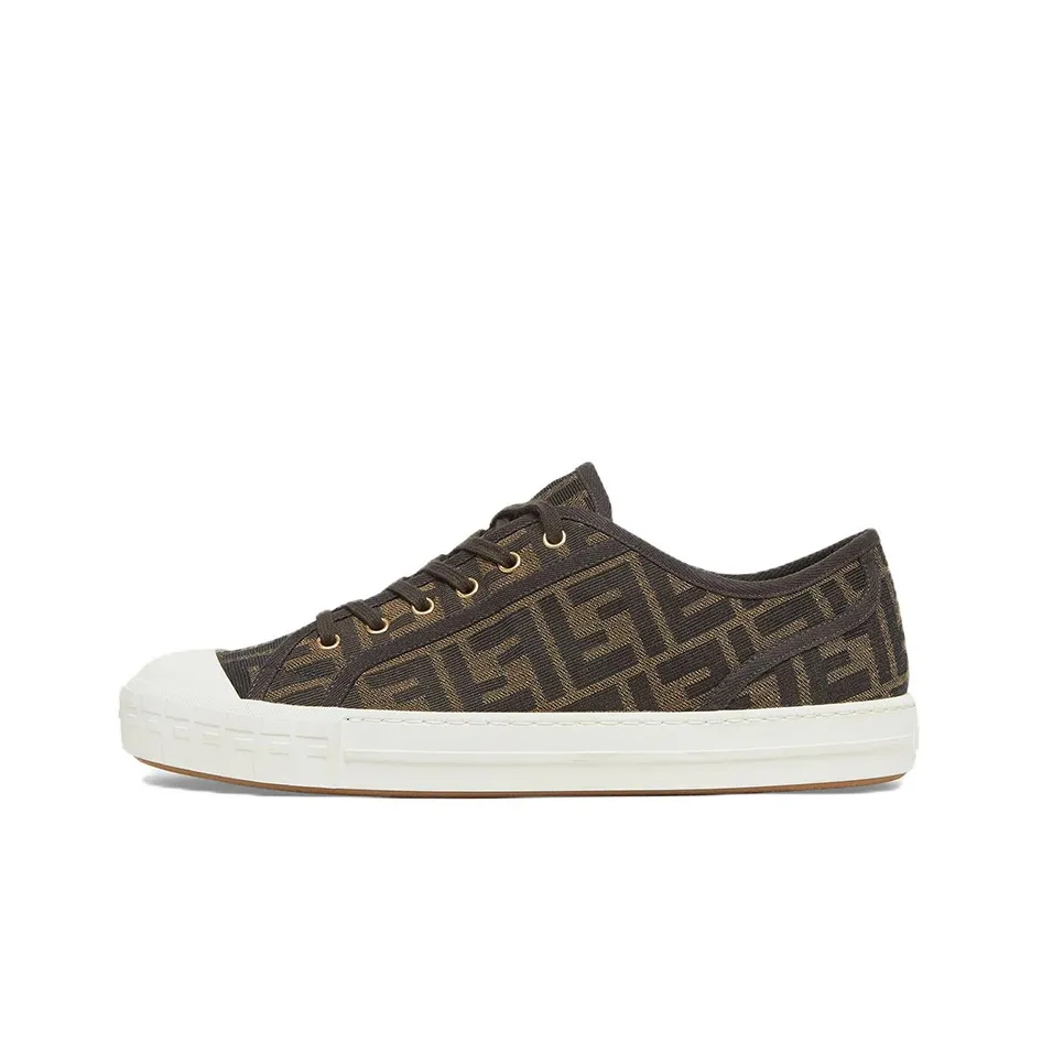 FENDI Domino Ff Lop Top Brown Women's