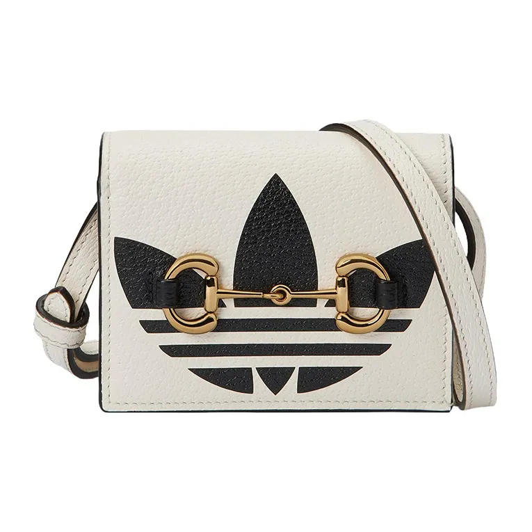 GUCCI Leather Handbag, Shoulder Bag, Crossbody Bag Regular Unisex White