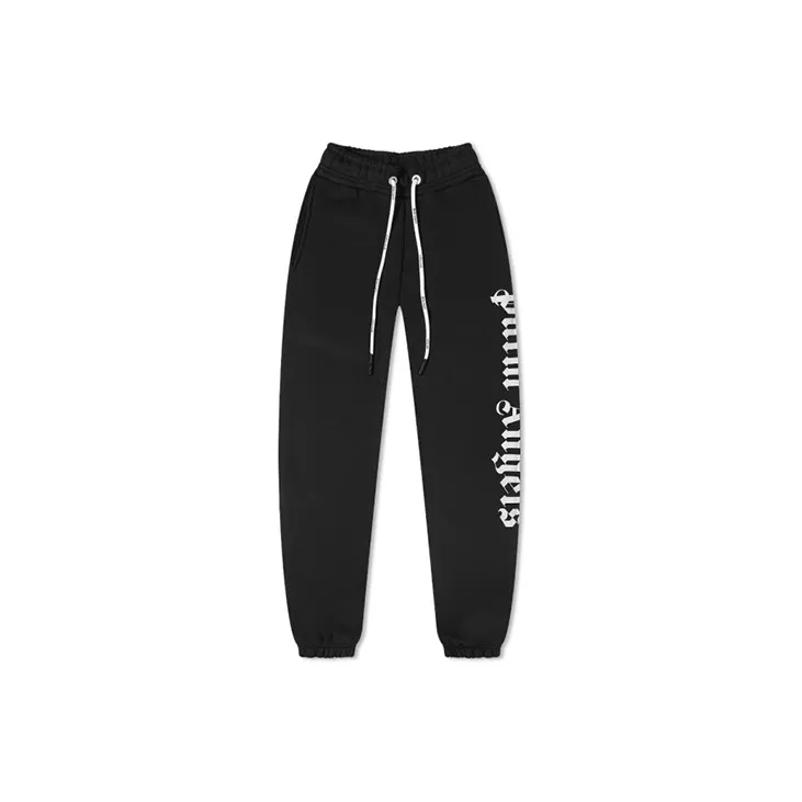 PALM ANGELS Gothic Logo Print Track Pants