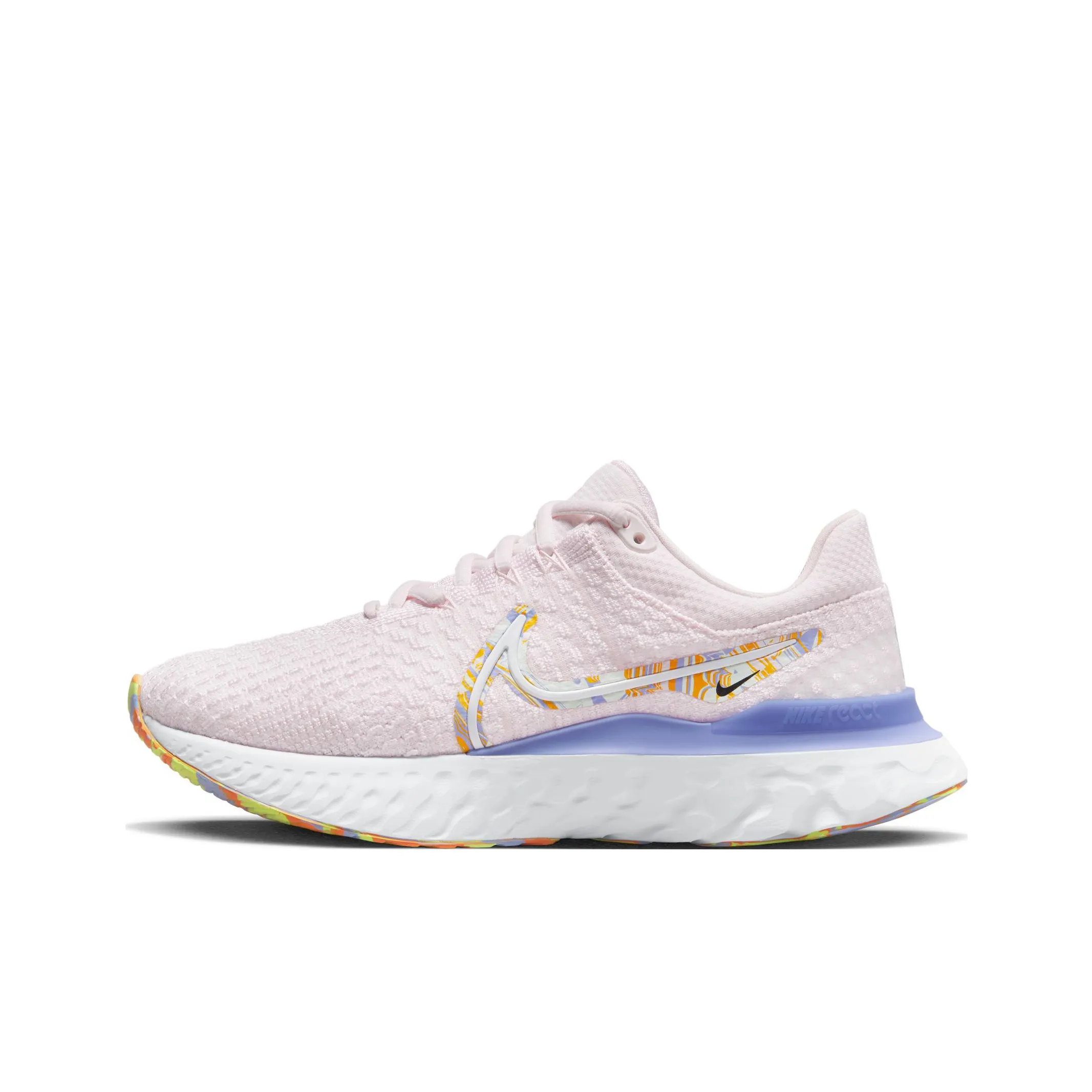 Nike React Infinity Run Flyknit 3 Running Shoes Women's Low Top Pink/Blue